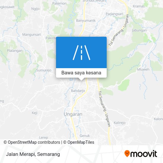 Peta Jalan Merapi