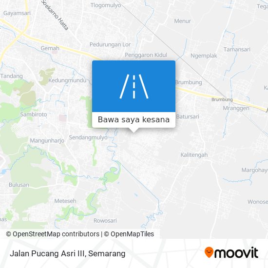 Peta Jalan Pucang Asri III