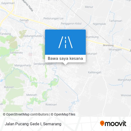 Peta Jalan Pucang Gede I