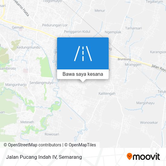 Peta Jalan Pucang Indah IV