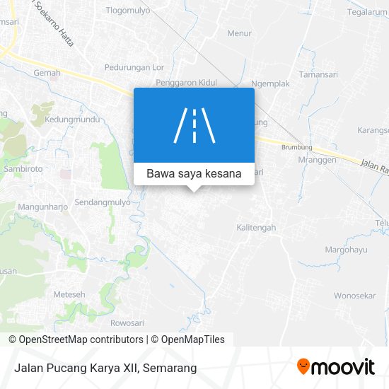 Peta Jalan Pucang Karya XII