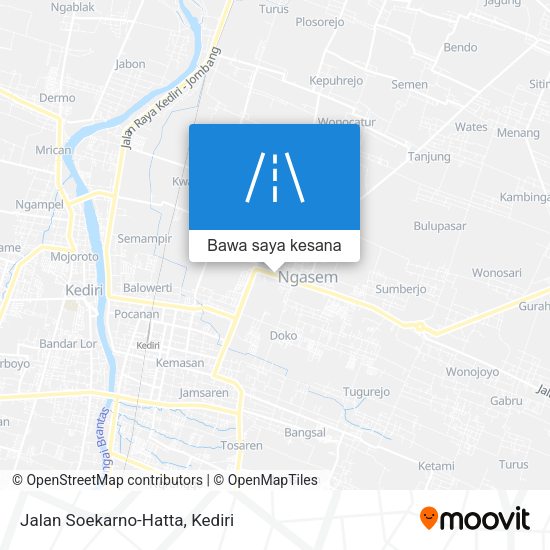 Peta Jalan Soekarno-Hatta