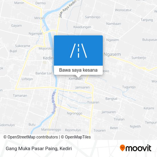 Peta Gang Muka Pasar Paing
