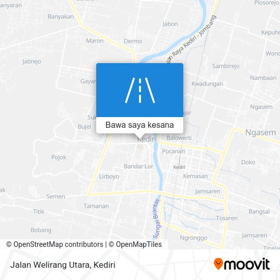 Peta Jalan Welirang Utara