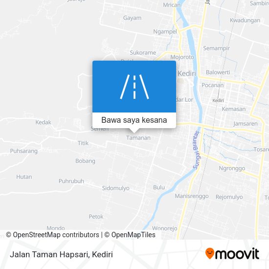 Peta Jalan Taman Hapsari