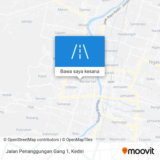 Peta Jalan Penanggungan Gang 1