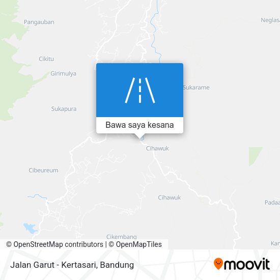 Peta Jalan Garut - Kertasari
