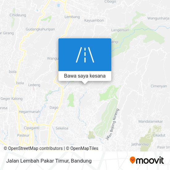Peta Jalan Lembah Pakar Timur