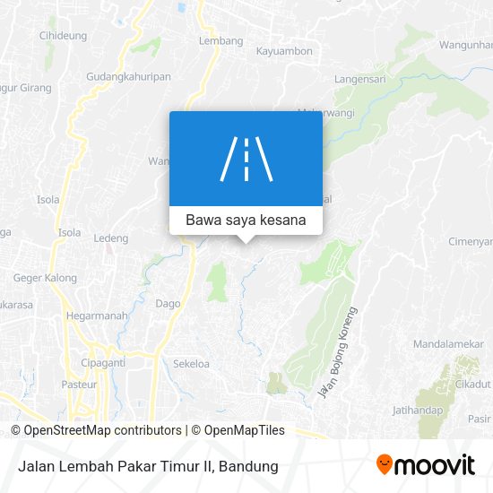 Peta Jalan Lembah Pakar Timur II