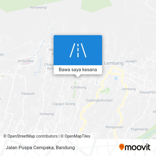 Peta Jalan Puspa Cempaka