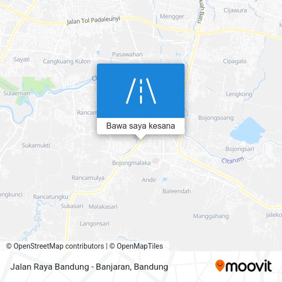 Peta Jalan Raya Bandung - Banjaran
