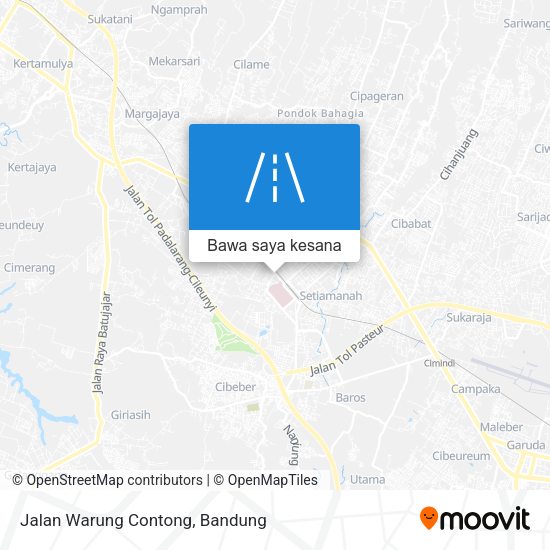 Peta Jalan Warung Contong