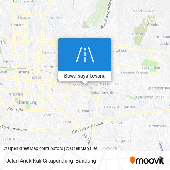 Peta Jalan Anak Kali Cikapundung