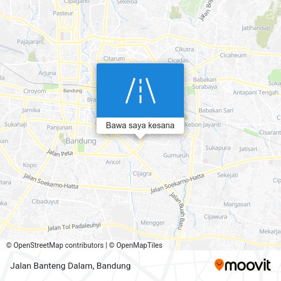 Peta Jalan Banteng Dalam