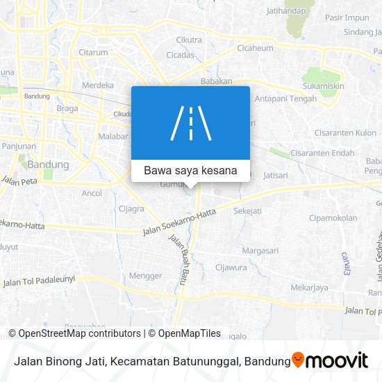 Peta Jalan Binong Jati, Kecamatan Batununggal