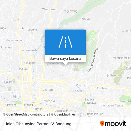 Peta Jalan Cibeunying Permai IV