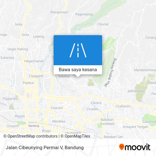 Peta Jalan Cibeunying Permai V