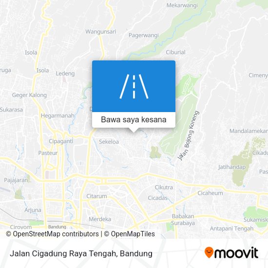 Peta Jalan Cigadung Raya Tengah