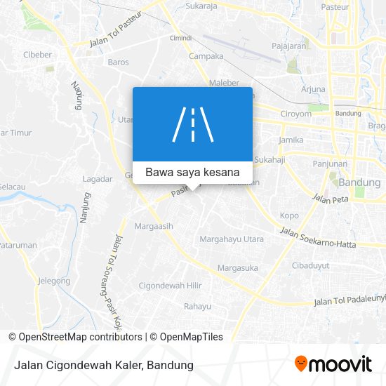 Peta Jalan Cigondewah Kaler