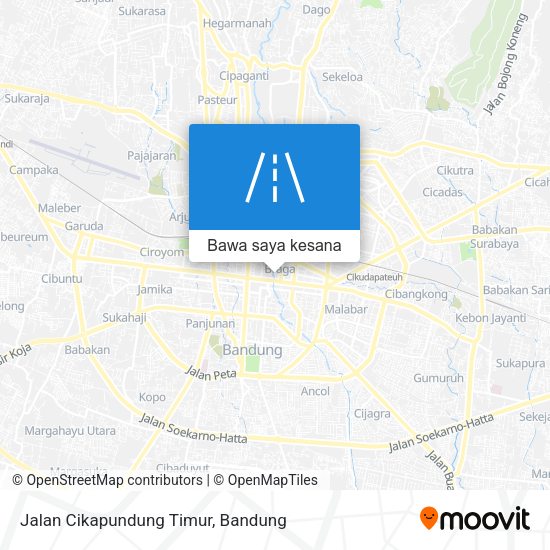 Peta Jalan Cikapundung Timur