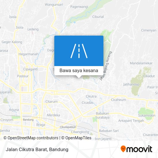 Peta Jalan Cikutra Barat