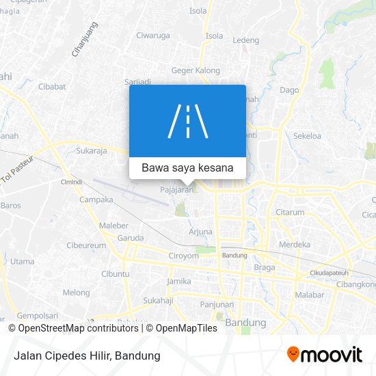 Peta Jalan Cipedes Hilir