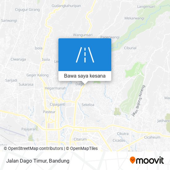 Peta Jalan Dago Timur