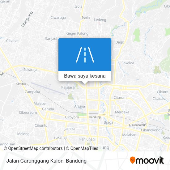 Peta Jalan Garunggang Kulon