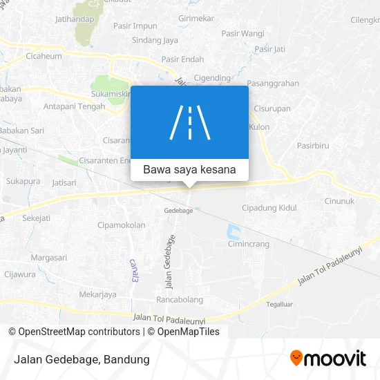 Peta Jalan Gedebage