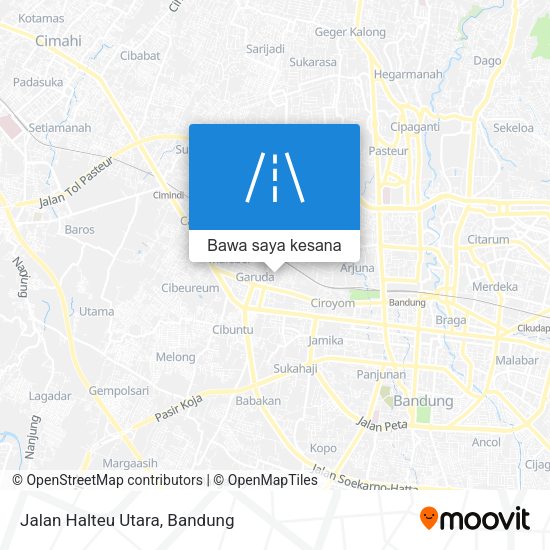 Peta Jalan Halteu Utara