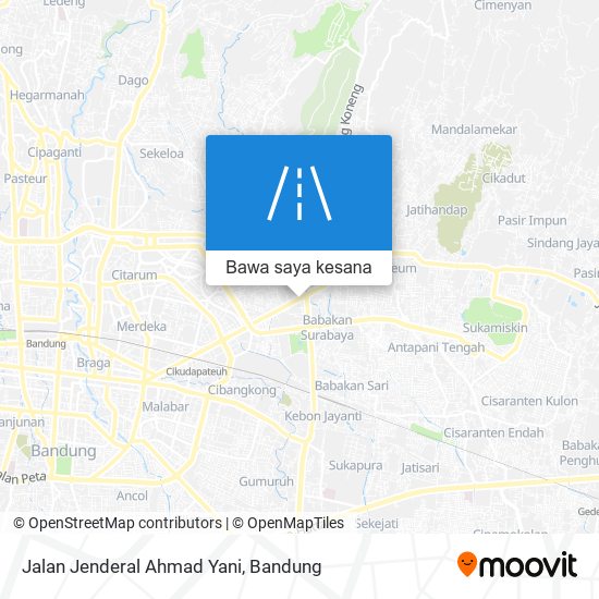 Peta Jalan Jenderal Ahmad Yani