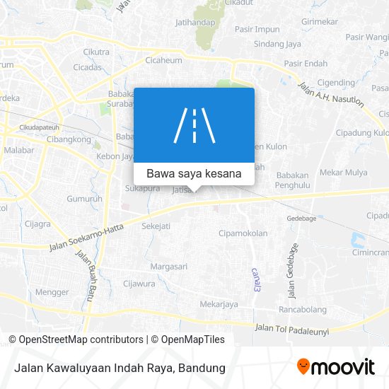 Peta Jalan Kawaluyaan Indah Raya