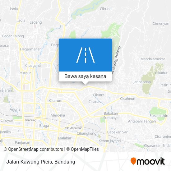 Peta Jalan Kawung Picis