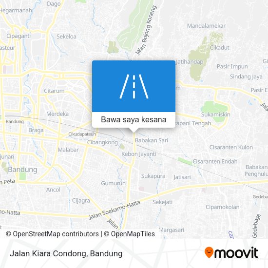 Peta Jalan Kiara Condong