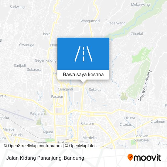 Peta Jalan Kidang Pananjung