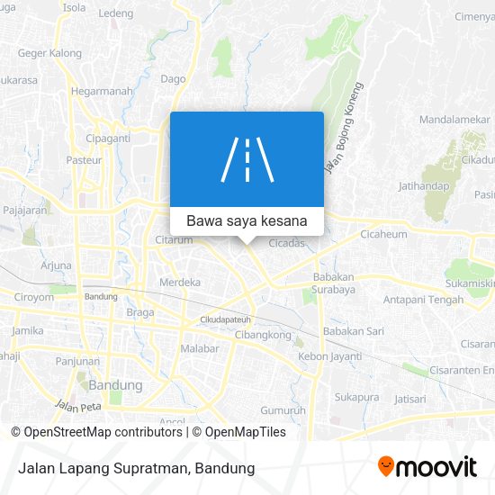 Peta Jalan Lapang Supratman