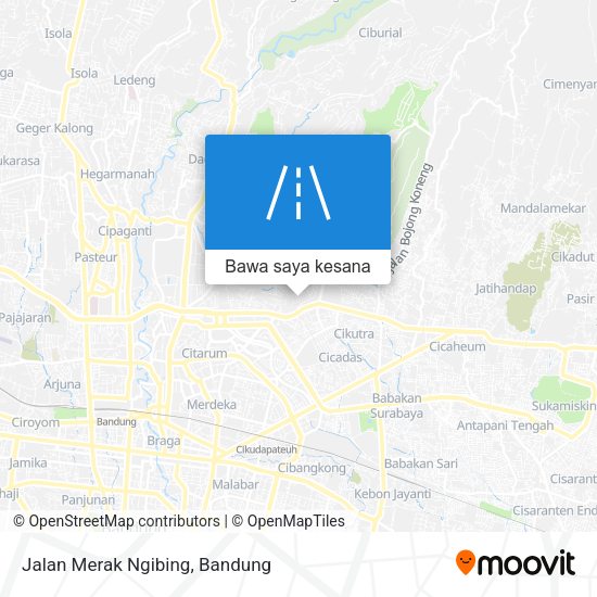 Peta Jalan Merak Ngibing