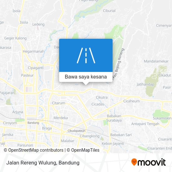 Peta Jalan Rereng Wulung