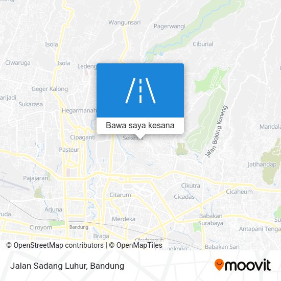 Peta Jalan Sadang Luhur