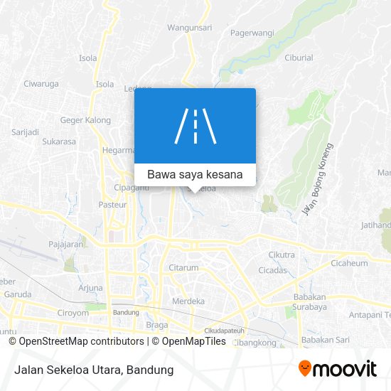 Peta Jalan Sekeloa Utara