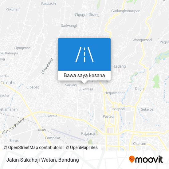Peta Jalan Sukahaji Wetan