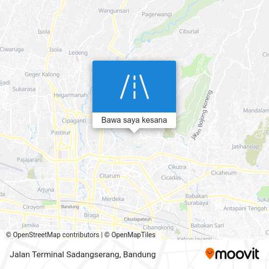 Peta Jalan Terminal Sadangserang