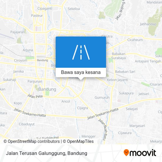 Peta Jalan Terusan Galunggung