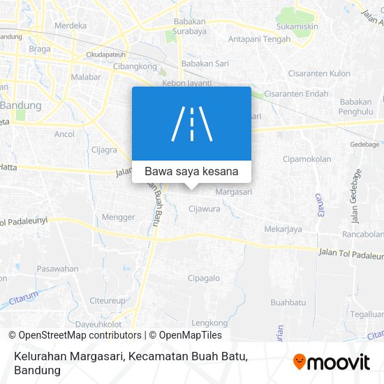 Peta Kelurahan Margasari, Kecamatan Buah Batu