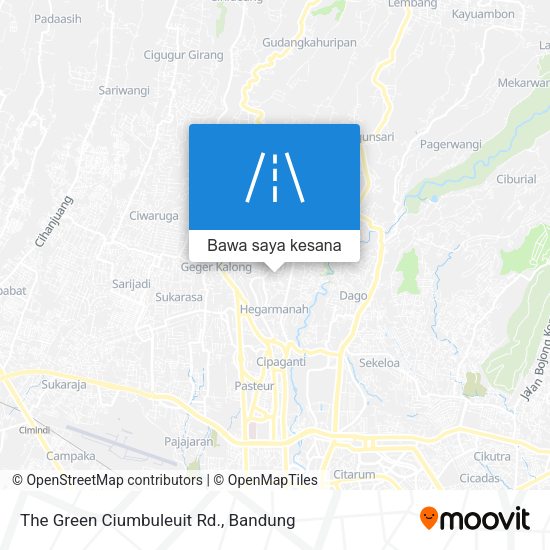 Peta The Green Ciumbuleuit Rd.
