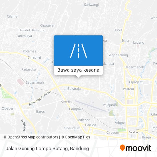 Peta Jalan Gunung Lompo Batang