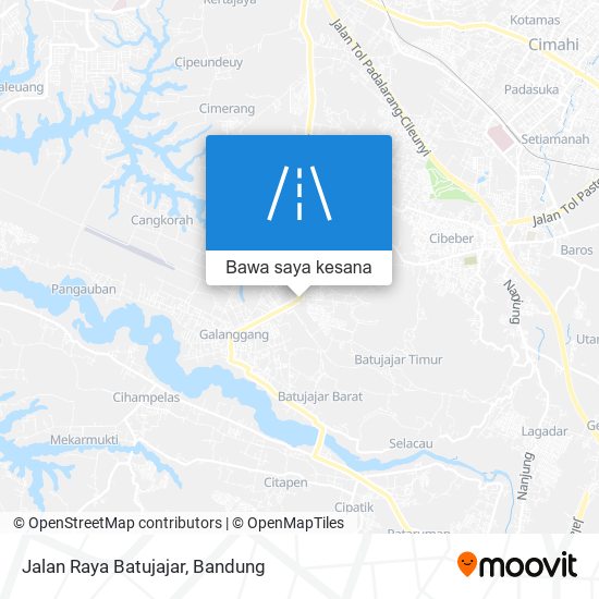 Peta Jalan Raya Batujajar