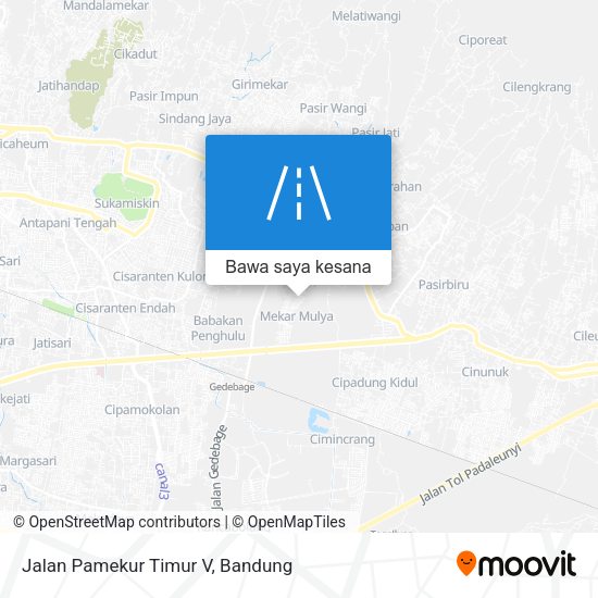 Peta Jalan Pamekur Timur V