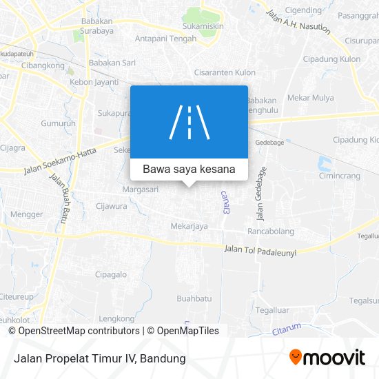 Peta Jalan Propelat Timur IV