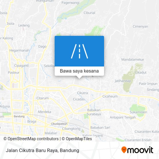 Peta Jalan Cikutra Baru Raya